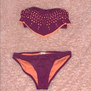 Two piece bathing suit